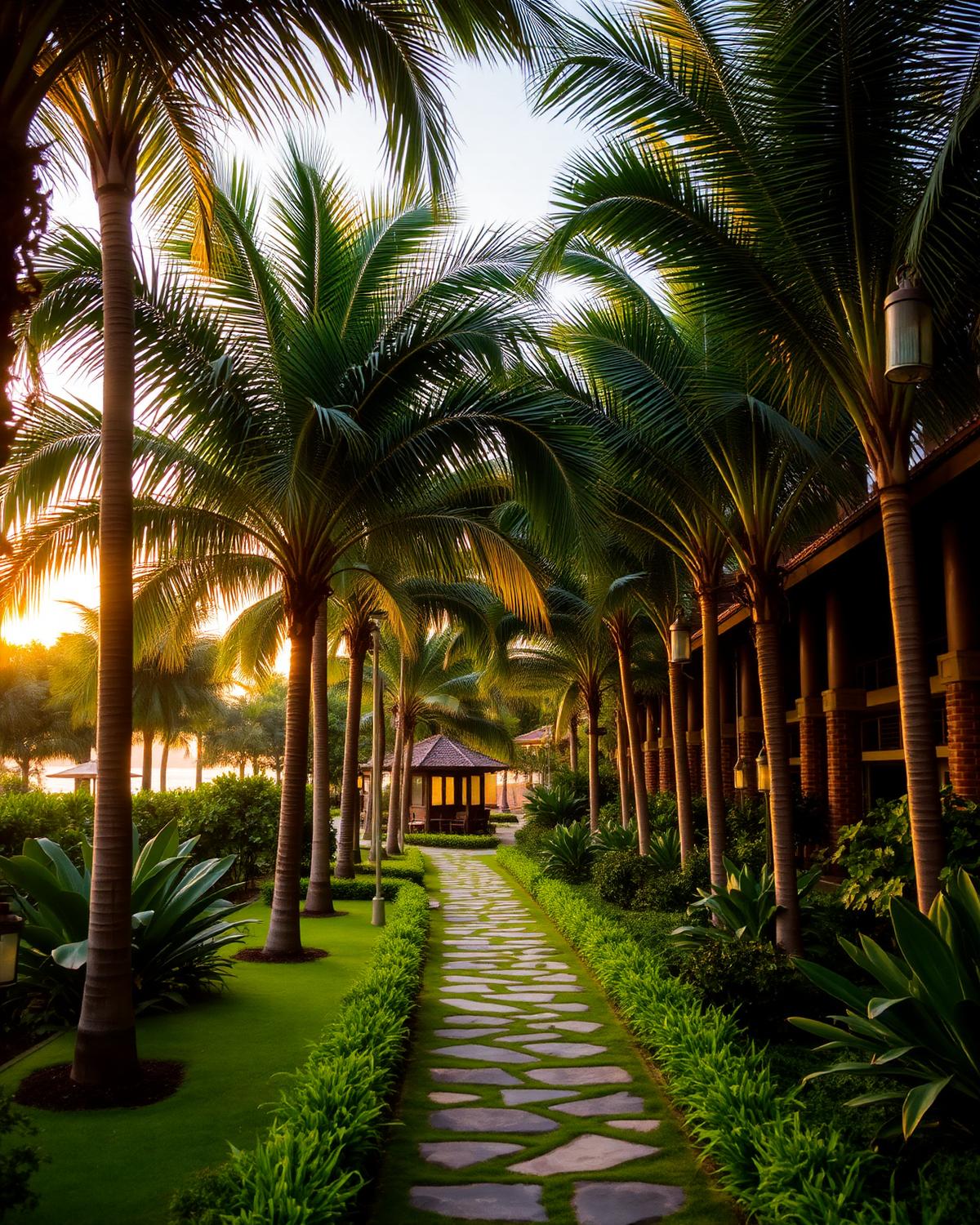 Jardins tropicaux de la résidence